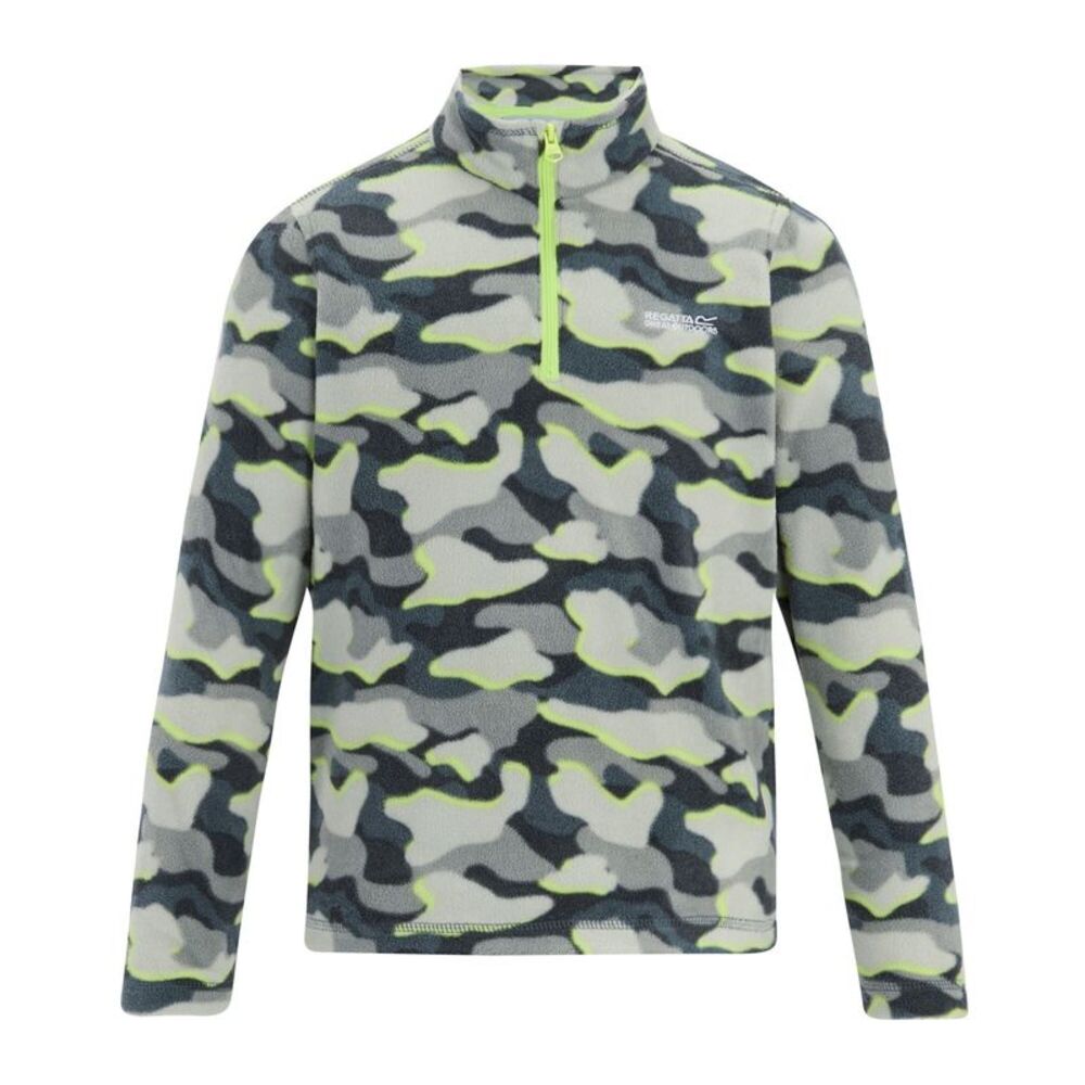 Regatta Childrens/Kids Hot Shot II Camo Fleece Top / Dark Storm